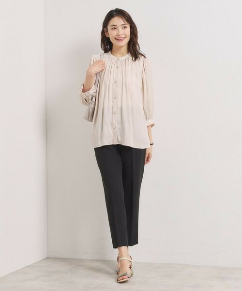 ITS'DEMO / イッツデモ シャツ・ブラウス | 【手洗い可】サテン7分袖ブラウス | 詳細2