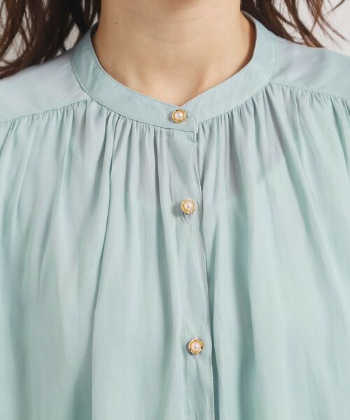 ITS'DEMO / イッツデモ シャツ・ブラウス | 【手洗い可】サテン7分袖ブラウス | 詳細20