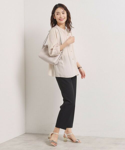 ITS'DEMO / イッツデモ シャツ・ブラウス | 【手洗い可】サテン7分袖ブラウス | 詳細3