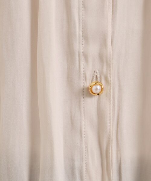 ITS'DEMO / イッツデモ シャツ・ブラウス | 【手洗い可】サテン7分袖ブラウス | 詳細4