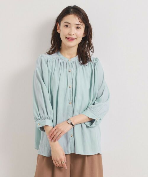 ITS'DEMO / イッツデモ シャツ・ブラウス | 【手洗い可】サテン7分袖ブラウス | 詳細5