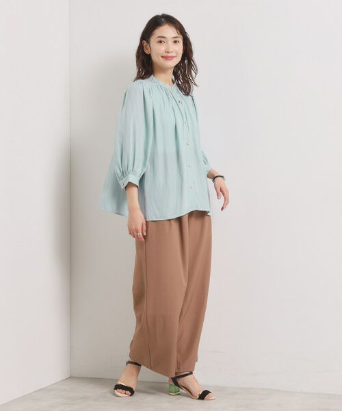 ITS'DEMO / イッツデモ シャツ・ブラウス | 【手洗い可】サテン7分袖ブラウス | 詳細7