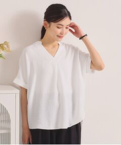 ITS'DEMO / イッツデモ シャツ・ブラウス | 柔らかリネンライクスキッパーブラウス