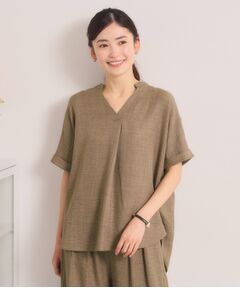 ITS'DEMO / イッツデモ シャツ・ブラウス | 柔らかリネンライクスキッパーブラウス