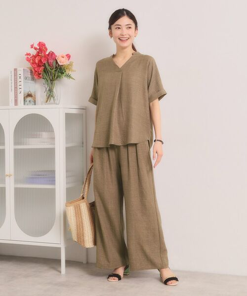 ITS'DEMO / イッツデモ シャツ・ブラウス | 柔らかリネンライクスキッパーブラウス | 詳細10