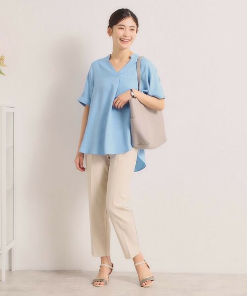 ITS'DEMO / イッツデモ シャツ・ブラウス | 柔らかリネンライクスキッパーブラウス | 詳細14