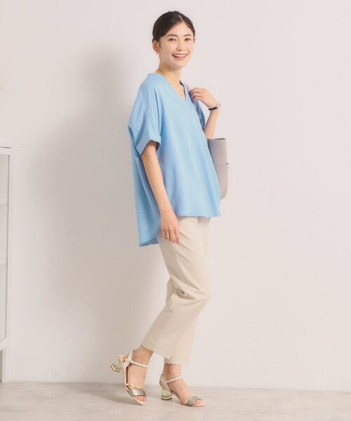 ITS'DEMO / イッツデモ シャツ・ブラウス | 柔らかリネンライクスキッパーブラウス | 詳細15