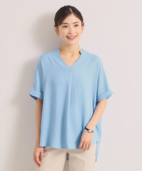 ITS'DEMO / イッツデモ シャツ・ブラウス | 柔らかリネンライクスキッパーブラウス | 詳細17