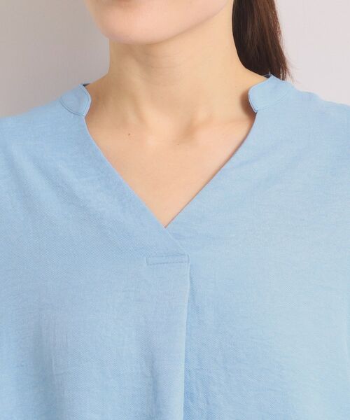 ITS'DEMO / イッツデモ シャツ・ブラウス | 柔らかリネンライクスキッパーブラウス | 詳細20