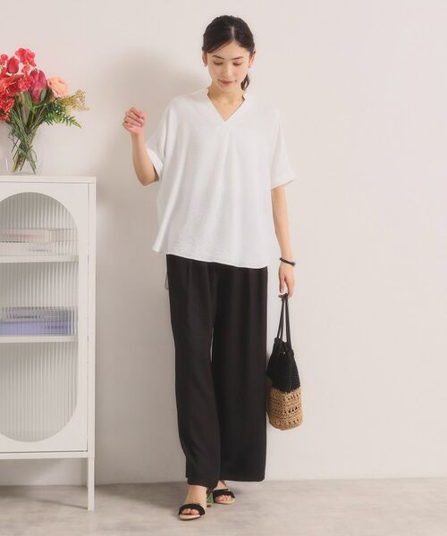 ITS'DEMO / イッツデモ シャツ・ブラウス | 柔らかリネンライクスキッパーブラウス | 詳細3