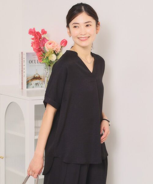 ITS'DEMO / イッツデモ シャツ・ブラウス | 柔らかリネンライクスキッパーブラウス | 詳細5