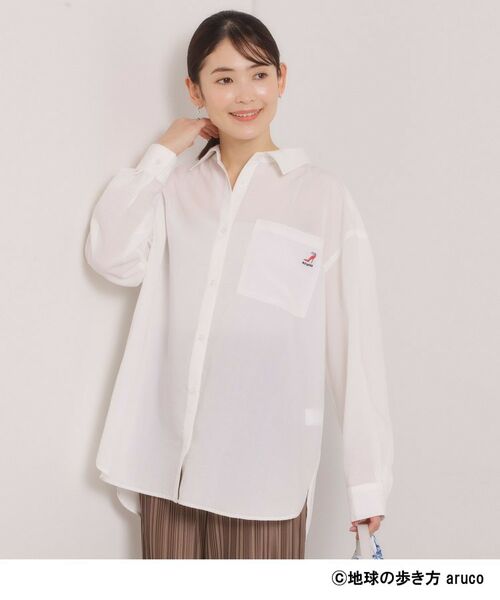 ITS'DEMO / イッツデモ シャツ・ブラウス | 【aruco×ITS’DEMO】刺繍シャツ（オフホワイト(003)）
