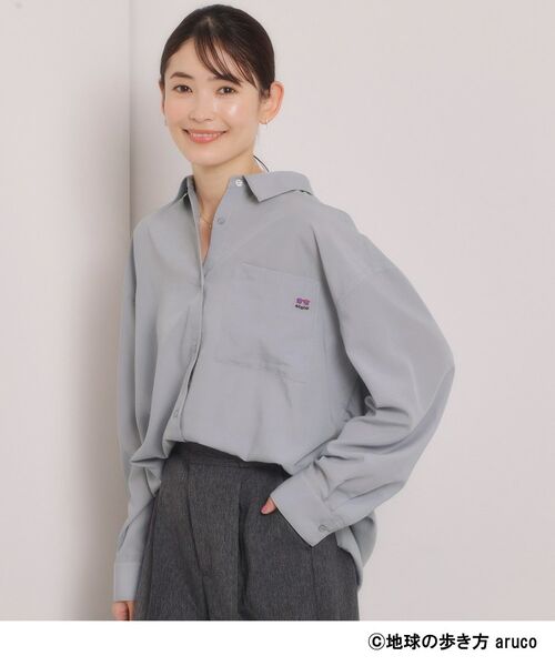 ITS'DEMO / イッツデモ シャツ・ブラウス | 【aruco×ITS’DEMO】刺繍シャツ（サックスブルー(090)）