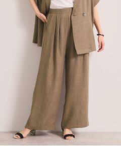 ITS'DEMO / イッツデモ パンツ | 柔らかリネンライクワイドパンツ