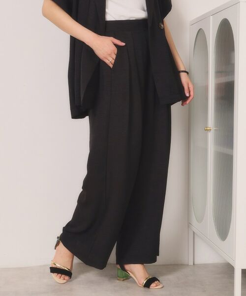 ITS'DEMO / イッツデモ パンツ | 柔らかリネンライクワイドパンツ | 詳細1