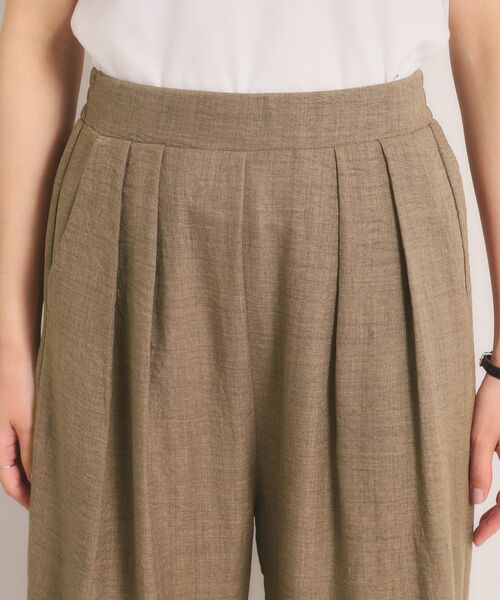 ITS'DEMO / イッツデモ パンツ | 柔らかリネンライクワイドパンツ | 詳細12