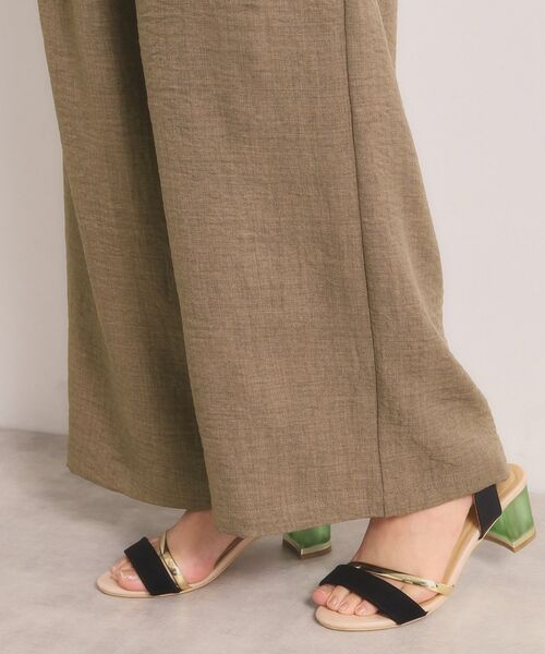 ITS'DEMO / イッツデモ パンツ | 柔らかリネンライクワイドパンツ | 詳細15