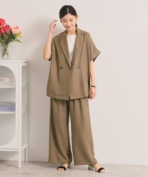 ITS'DEMO / イッツデモ パンツ | 柔らかリネンライクワイドパンツ | 詳細7