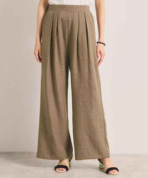 ITS'DEMO / イッツデモ パンツ | 柔らかリネンライクワイドパンツ | 詳細9