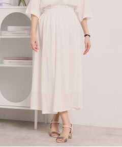 ITS'DEMO / イッツデモ スカート | リネン混ギャザースカート