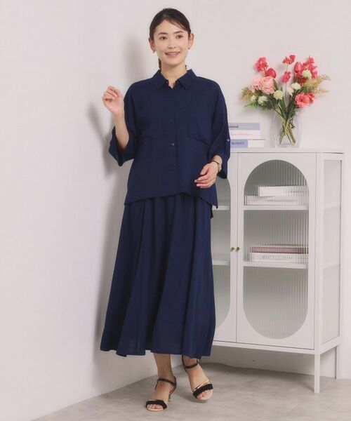 ITS'DEMO / イッツデモ スカート | リネン混ギャザースカート | 詳細11