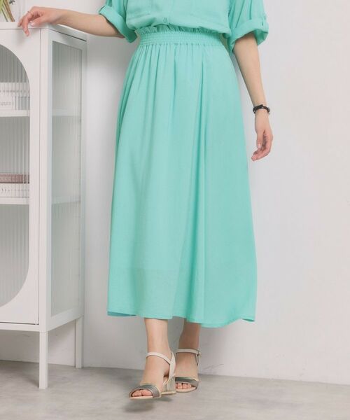 ITS'DEMO / イッツデモ スカート | リネン混ギャザースカート | 詳細13