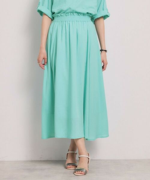 ITS'DEMO / イッツデモ スカート | リネン混ギャザースカート | 詳細15