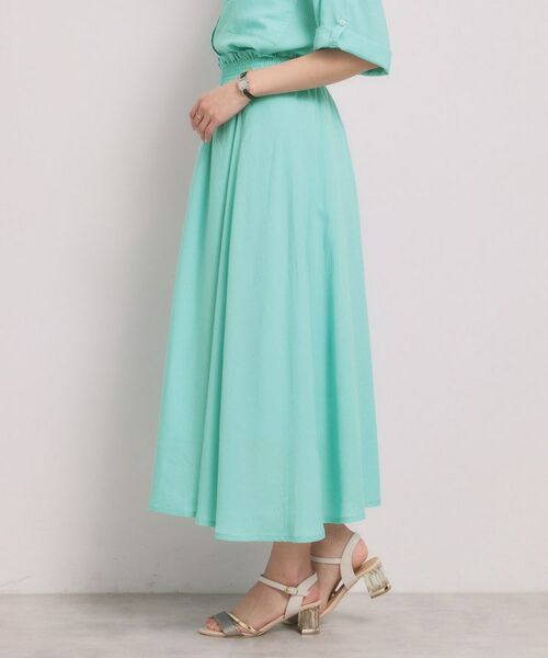 ITS'DEMO / イッツデモ スカート | リネン混ギャザースカート | 詳細16
