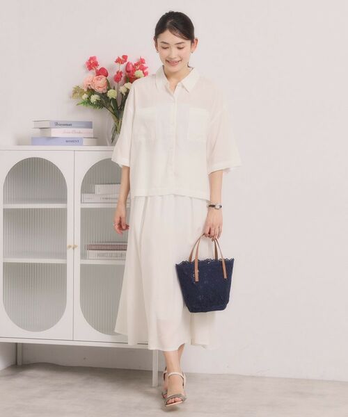 ITS'DEMO / イッツデモ スカート | リネン混ギャザースカート | 詳細2