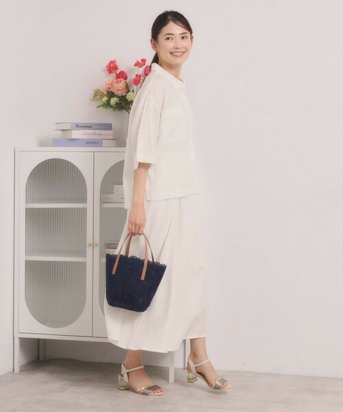 ITS'DEMO / イッツデモ スカート | リネン混ギャザースカート | 詳細3