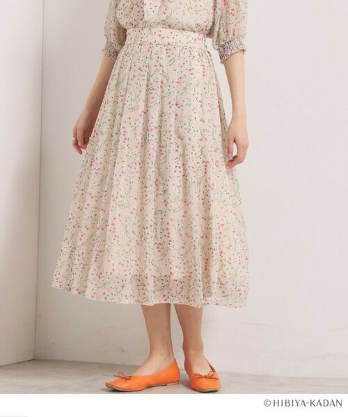 ITS'DEMO / イッツデモ ロング・マキシ丈スカート | 【ITS’DEMO × HIBIYA－KADAN】ドビースカート（アイボリー(104)）