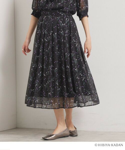 ITS'DEMO / イッツデモ ロング・マキシ丈スカート | 【ITS’DEMO × HIBIYA－KADAN】ドビースカート（ブラック(119)）