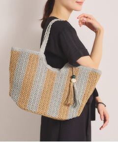 ITS'DEMO / イッツデモ トートバッグ | 雑材ストーンタッセルトート