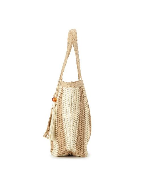 ITS'DEMO / イッツデモ トートバッグ | 雑材ストーンタッセルトート | 詳細10