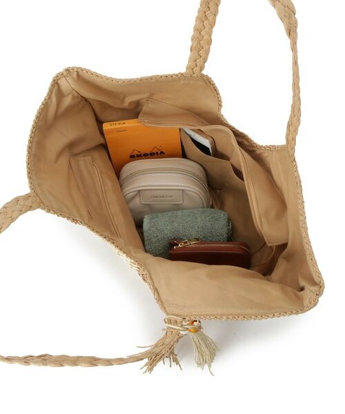 ITS'DEMO / イッツデモ トートバッグ | 雑材ストーンタッセルトート | 詳細16