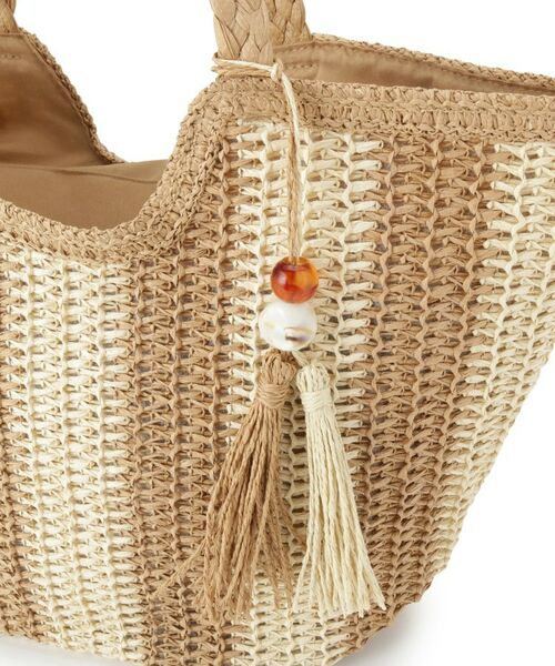 ITS'DEMO / イッツデモ トートバッグ | 雑材ストーンタッセルトート | 詳細18