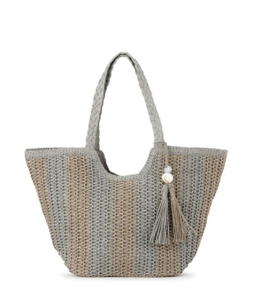 ITS'DEMO / イッツデモ トートバッグ | 雑材ストーンタッセルトート | 詳細7