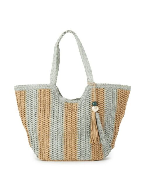 ITS'DEMO / イッツデモ トートバッグ | 雑材ストーンタッセルトート | 詳細8