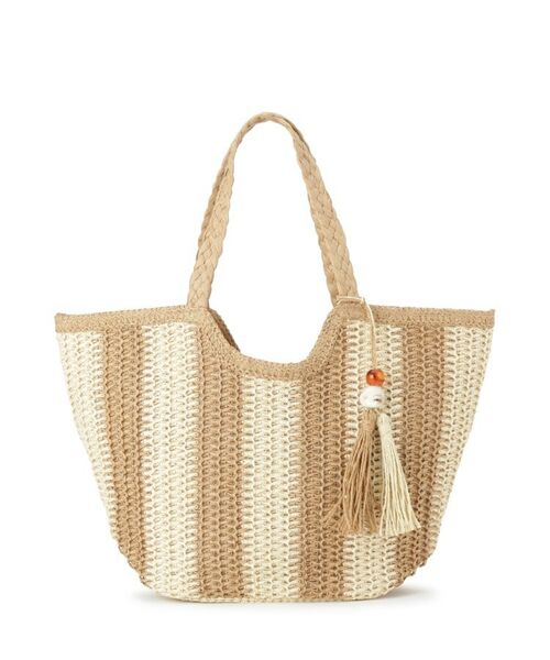 ITS'DEMO / イッツデモ トートバッグ | 雑材ストーンタッセルトート | 詳細9