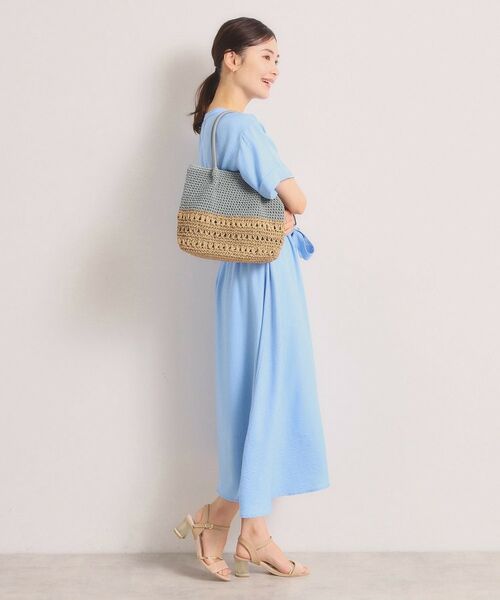 ITS'DEMO / イッツデモ トートバッグ | 雑材コード編みコンビトート | 詳細2