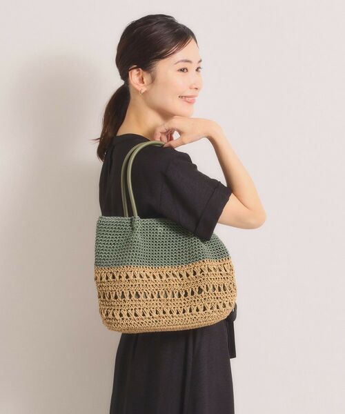 ITS'DEMO / イッツデモ トートバッグ | 雑材コード編みコンビトート | 詳細5