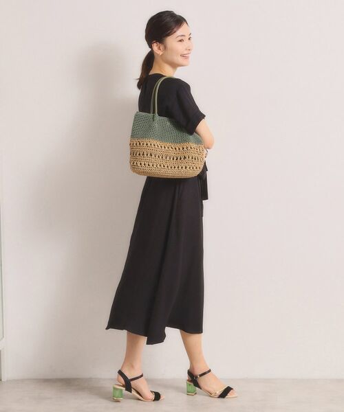 ITS'DEMO / イッツデモ トートバッグ | 雑材コード編みコンビトート | 詳細6
