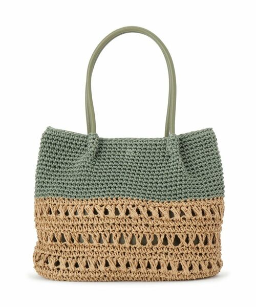 ITS'DEMO / イッツデモ トートバッグ | 雑材コード編みコンビトート | 詳細8