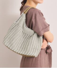 ITS'DEMO / イッツデモ トートバッグ | 雑材コード編みラウンドトート