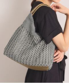 ITS'DEMO / イッツデモ トートバッグ | 雑材コード編みラウンドトート