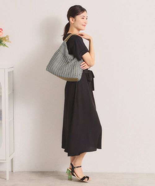 ITS'DEMO / イッツデモ トートバッグ | 雑材コード編みラウンドトート | 詳細4