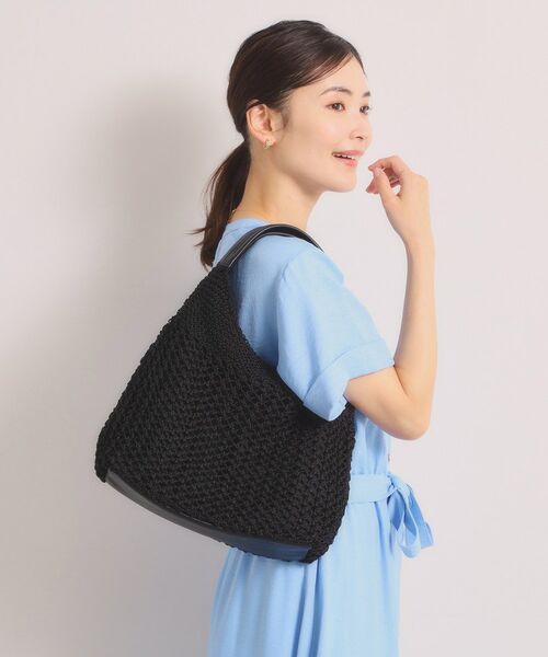 ITS'DEMO / イッツデモ トートバッグ | 雑材コード編みラウンドトート | 詳細5