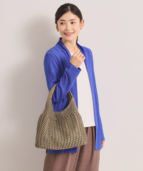 ITS'DEMO / イッツデモ トートバッグ | 雑材コード編みラウンドトート | 詳細7