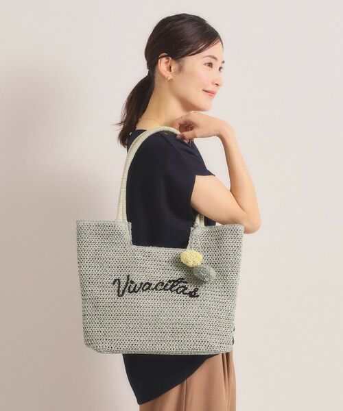 ITS'DEMO / イッツデモ トートバッグ | 雑材ロゴ刺繍チャーム付きトート | 詳細1