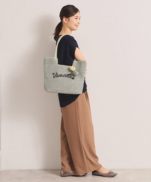 ITS'DEMO / イッツデモ トートバッグ | 雑材ロゴ刺繍チャーム付きトート | 詳細2